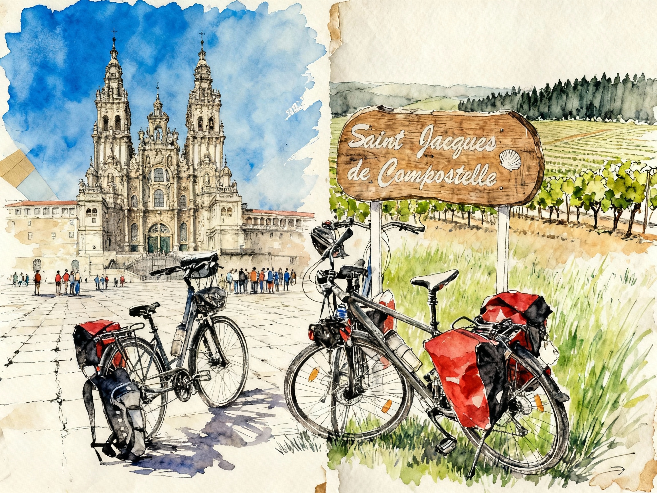 Compostelle à vélo : guide complet 2025